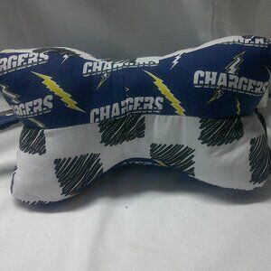 Nfl LA Chargers 3 sided Dog bone neck Pillow